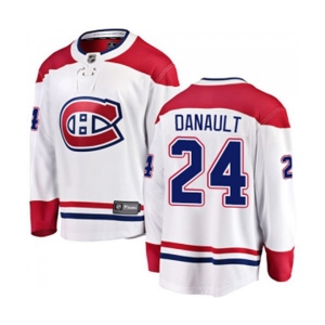 Montreal Canadiens #24 Phillip Danault Authentic White Away Fanatics Branded Breakaway NHL Jersey