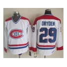 Montreal Canadiens #29 Ken Dryden White CH-CCM Throwback Stitched NHL Jersey