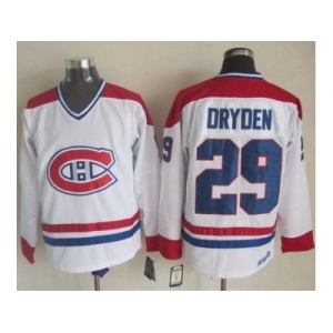 Montreal Canadiens #29 Ken Dryden White CH-CCM Throwback Stitched NHL Jersey