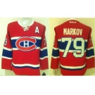 Montreal Canadiens #79 Andrei Markov Red New CH Stitched NHL Jersey