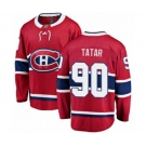 Montreal Canadiens #90 Tomas Tatar Authentic Red Home Fanatics Branded Breakaway NHL Jersey