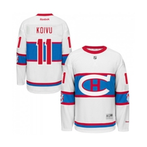 Reebok Montreal Canadiens #11 Saku Koivu Authentic White 2016 Winter Classic NHL Jersey