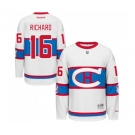 Reebok Montreal Canadiens #16 Henri Richard Authentic White 2016 Winter Classic NHL Jersey