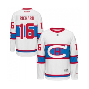 Reebok Montreal Canadiens #16 Henri Richard Authentic White 2016 Winter Classic NHL Jersey