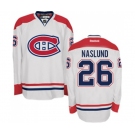 Reebok Montreal Canadiens #26 Mats Naslund Authentic White Away NHL Jersey