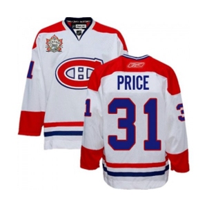 Reebok Montreal Canadiens #31 Carey Price Authentic White Heritage Classic Style NHL Jersey