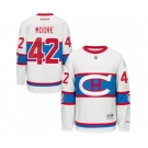 Reebok Montreal Canadiens #42 Dominic Moore Premier White 2016 Winter Classic NHL Jersey