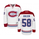 Reebok Montreal Canadiens #58 Noah Juulsen Authentic White Away NHL Jersey