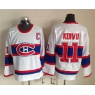 nhl jerseys montreal canadiens #11 koivu white[m&n][patch C]