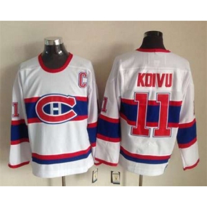 nhl jerseys montreal canadiens #11 koivu white[m&n][patch C]