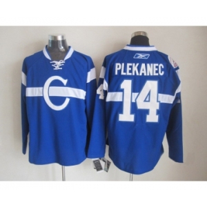 nhl jerseys montreal canadiens #14 plekanec blue