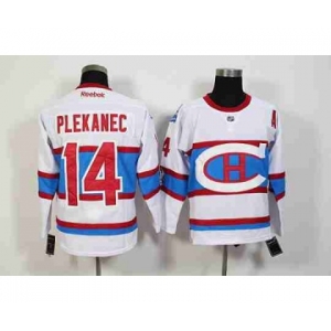 nhl jerseys montreal canadiens #14 plekanec white[2016 winter classic]