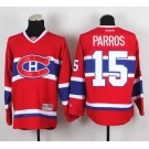 nhl jerseys montreal canadiens #15 parros red