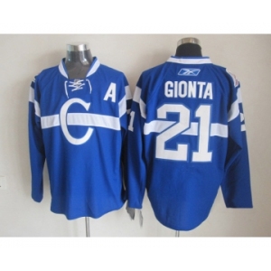 nhl jerseys montreal canadiens #21 gionta blue[patch A]
