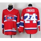 nhl jerseys montreal canadiens #24 tinordi red