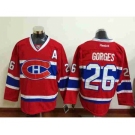 nhl jerseys montreal canadiens #26 gorges red[patch A]