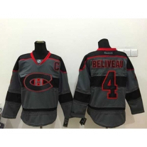 nhl jerseys montreal canadiens #4 beliveau grey[patch C]