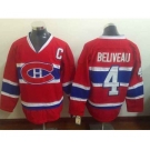 nhl jerseys montreal canadiens #4 beliveau red[patch C]