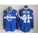 nhl jerseys montreal canadiens #41 halak blue