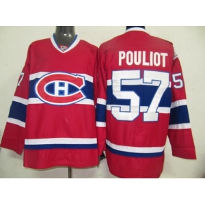 nhl jerseys montreal canadiens #57 pouliot red