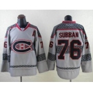 nhl jerseys montreal canadiens #76 subban grey