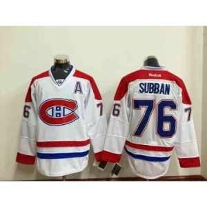 nhl jerseys montreal canadiens #76 subban white[patch A]