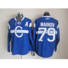 nhl jerseys montreal canadiens #79 markov blue[patch A]