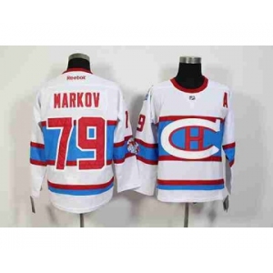 nhl jerseys montreal canadiens #79 markov white[2016 winter classic][patch A]