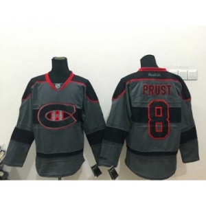 nhl jerseys montreal canadiens #8 prust grey