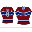 nhl jerseys montreal canadiens #8 prust red