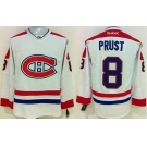 nhl jerseys montreal canadiens #8 prust white