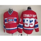 nhl jerseys montreal canadiens #93 stanleycup red