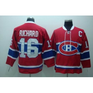 nhl montreal canadiens #16 richard  red ccm