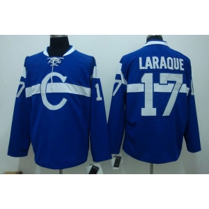 nhl montreal canadiens #17 laraque blue
