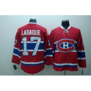 nhl montreal canadiens #17 laraque red ccm