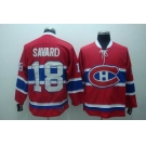 nhl montreal canadiens #18 savand  red ccm