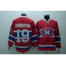 nhl montreal canadiens #19 robinson  red ccm