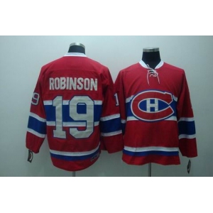 nhl montreal canadiens #19 robinson  red ccm