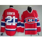 nhl montreal canadiens #21 gionta red ch