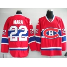 nhl montreal canadiens #22 mara red ch