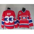 nhl montreal canadiens #33 roy red m&n ch