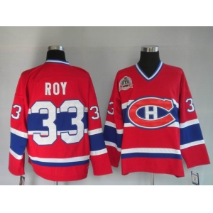 nhl montreal canadiens #33 roy red m&n ch