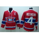 nhl montreal canadiens #4 beliveau c red ccm