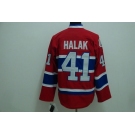 nhl montreal canadiens #41 halak red ch