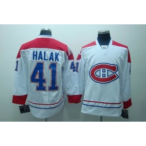 nhl montreal canadiens #41  halak white