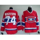 nhl montreal canadiens #74 kostitsyn red ch