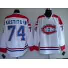 nhl montreal canadiens #74 kostitsyn white ch