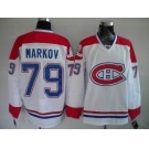 nhl montreal canadiens #79 markov white ch