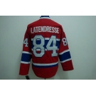 nhl montreal canadiens #84 lateneresse red ch