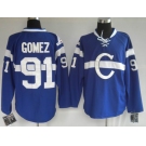 nhl montreal canadiens #91 gomez blue